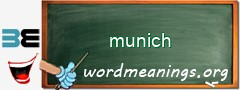 WordMeaning blackboard for munich